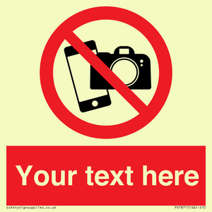 Custom No filming or photography